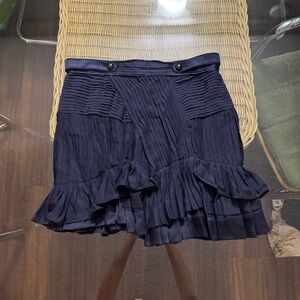 Isabel Marant Dark Blue Pleated Skirt